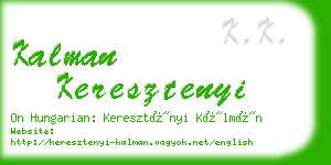 kalman keresztenyi business card